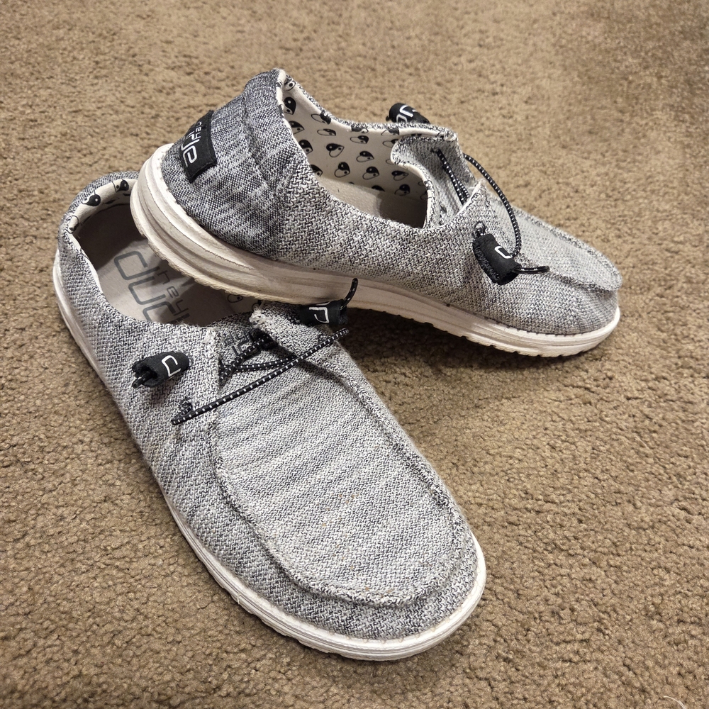 Hey Dude Gray Shoes, Womens 11
